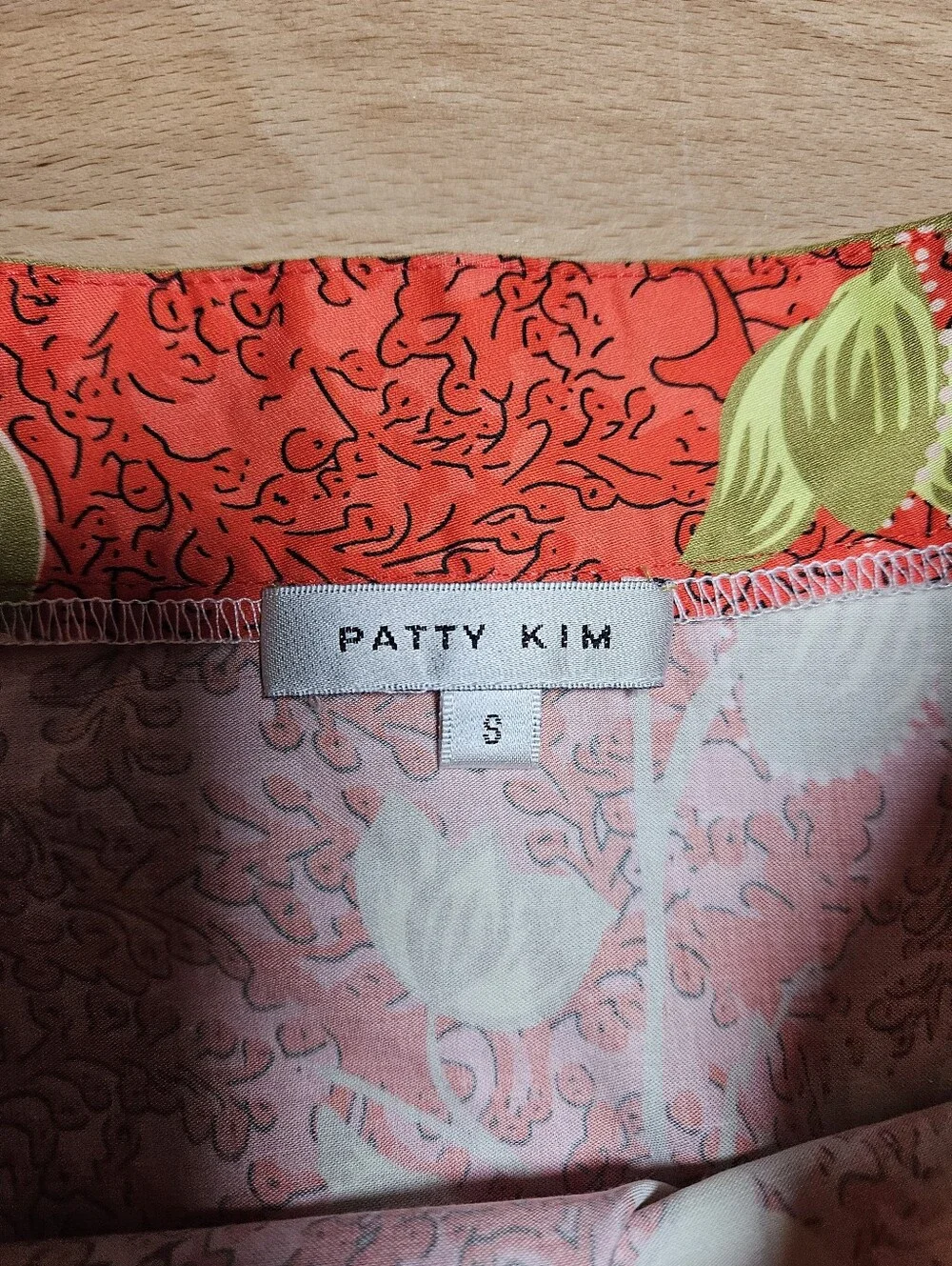 NWT Patty Kim Tiered Midi Skirt Size S Fall Foliage